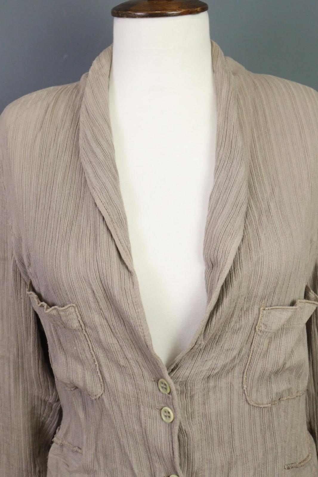 TRANSIT PAR SUCH 312 Beige Lagenlook Long Cardigan Sweater – Size 4