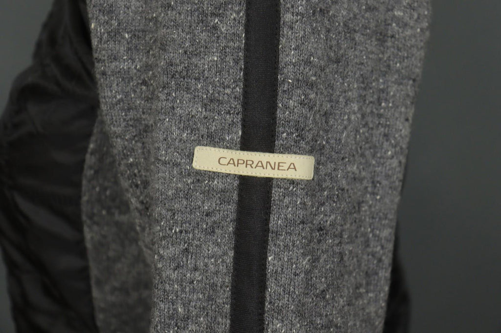 CAPRANEA Black Gray Slim Fit Long Sleeve Mock Neck Full Zip Jacket – Size 38