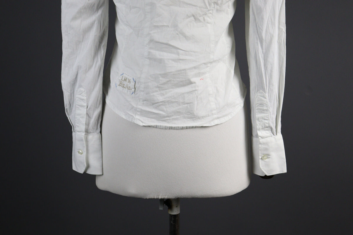 La Martina Argentina Pro Player White Blouse Long Sleeve Shirt – Size S