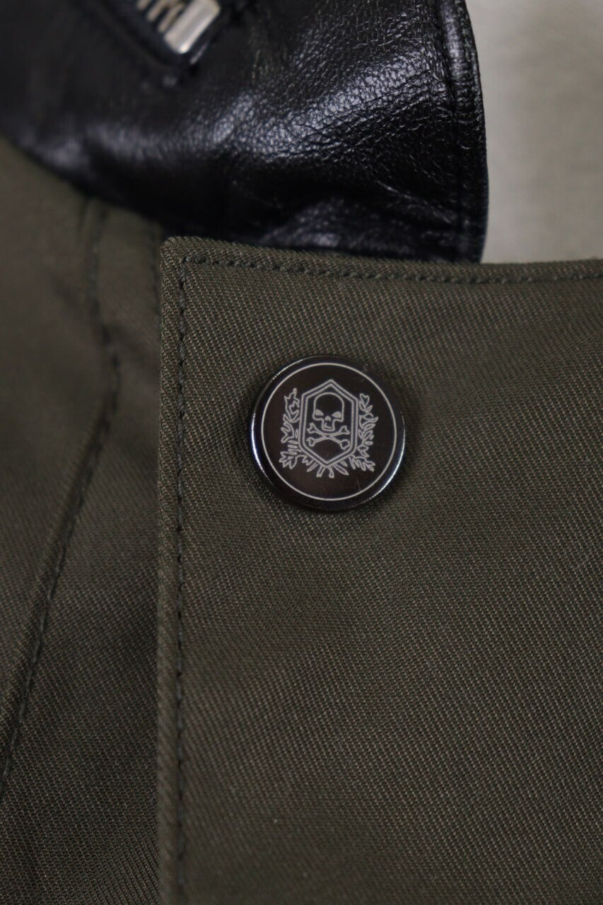 The Kooples Khaki Full Zip Multipockets Cargo Snap Jacket – Size XS