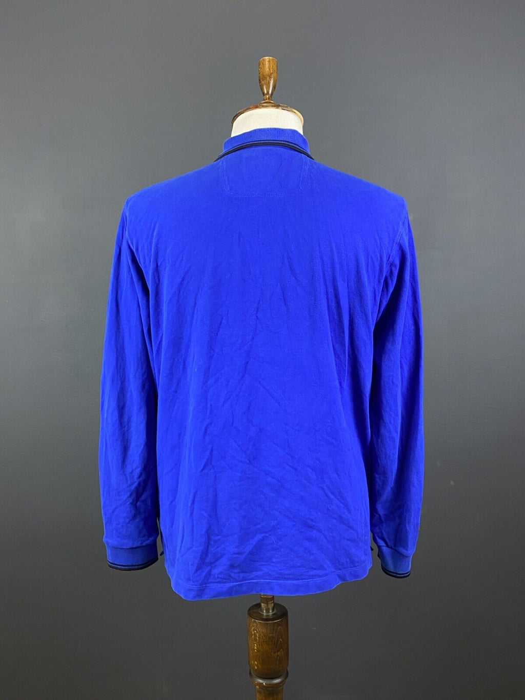 Hackett Aston Martin Racing Blue Long Sleeve #5 Polo Shirt – Size L