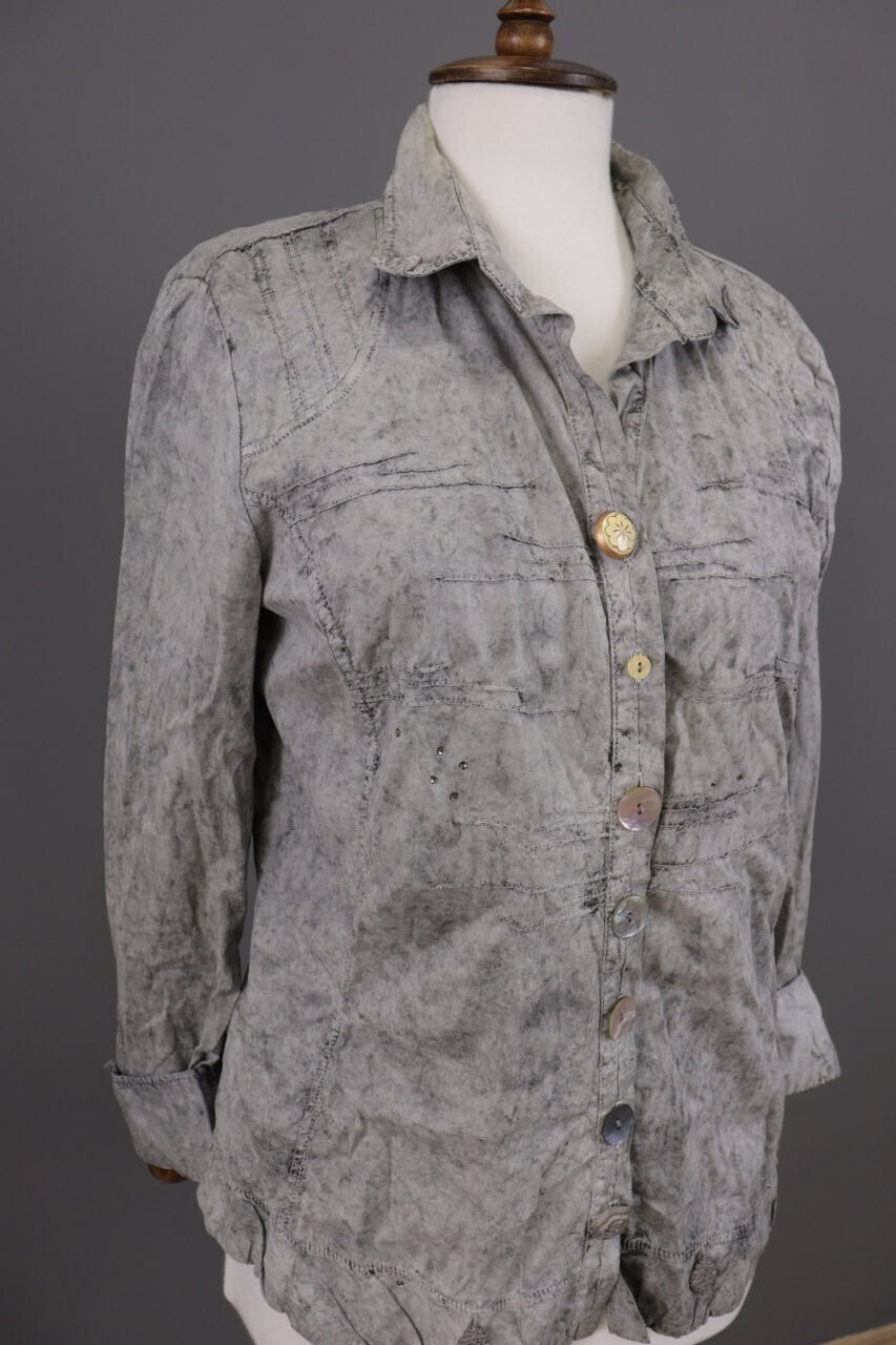 Bottega Gray Lightweight Jacket – Women's XL