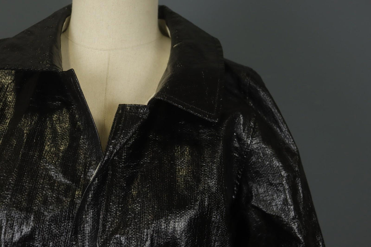 Carolina Herrera Black Regular Fit Long Sleeve Open Front Trench Coat – Size XS – Used