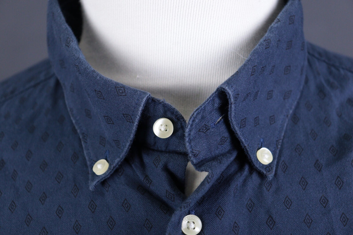 Barbour Tailored Fit Blue Long Sleeve Button Down Shirt – Size EUR XL / USA L