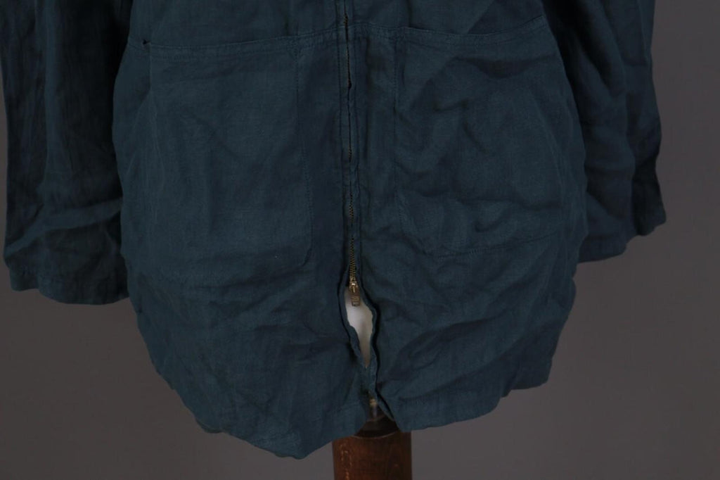 TRANSIT PAR SUCH 164 Blue Lagenlook Lightweight Linen Coat Jacket – Size 5