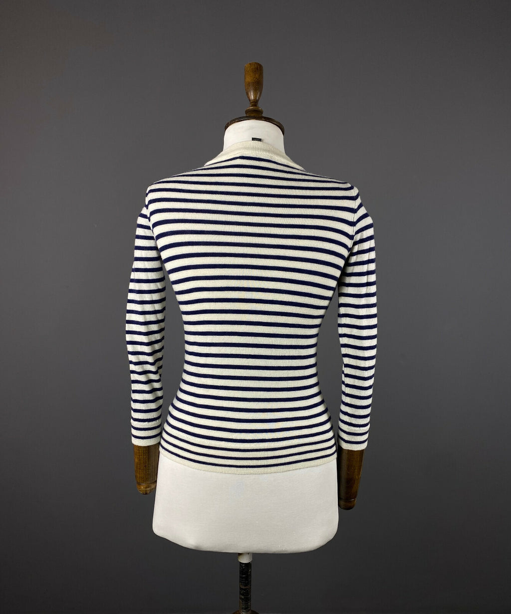 J. Crew Stripe Merino Wool 3/4 Sleeve Sweater – Women's XS