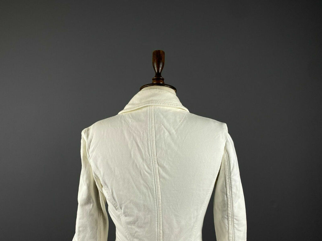 Weekend Max Mara White Long Sleeve Cotton Blazer Jacket – Women's S