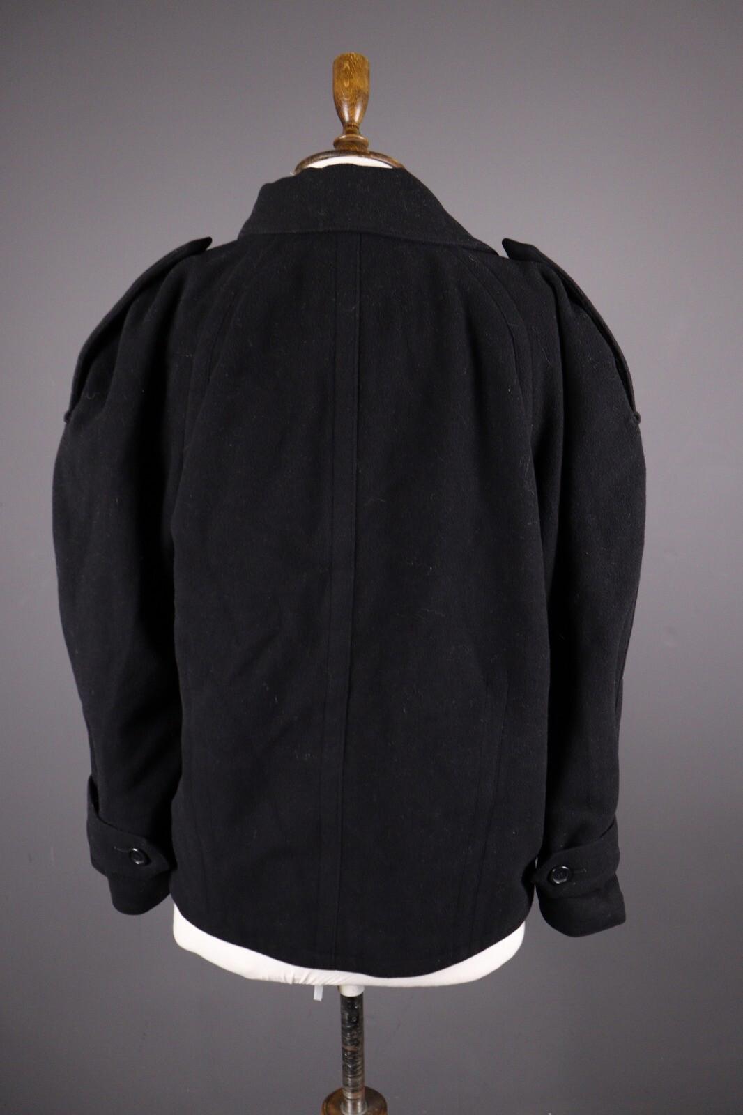 MONDI Black Wool Double Breasted Coat Jacket – Size 36