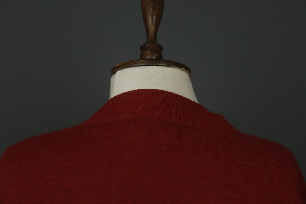 ISABEL MARANT ÉTOILE Burgundy Fleece Lined Crew Neck Pullover Sweatshirt – Size 38