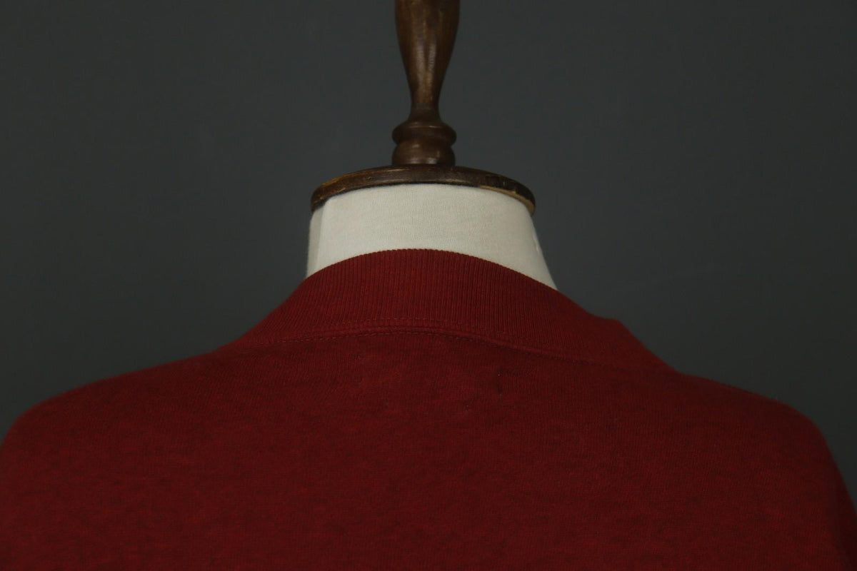 ISABEL MARANT ÉTOILE Burgundy Fleece Lined Crew Neck Pullover Sweatshirt – Size 38