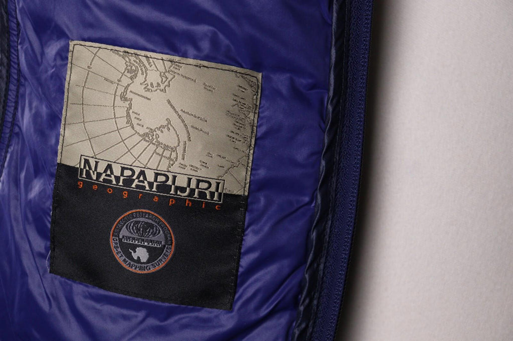 NAPAPIJRI Blue Full Zip Puffer Quilted Jacket – Size S