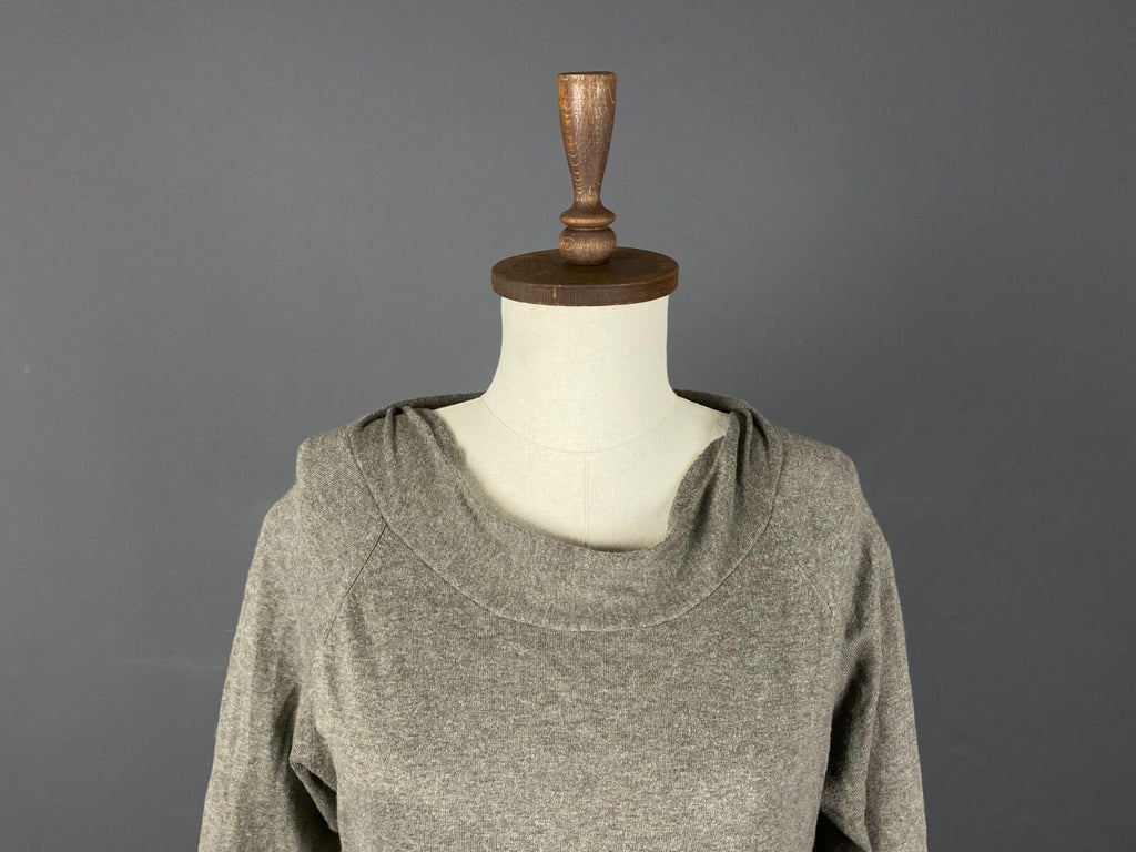OSKA Regular Fit Cashmere Lagenlook Long Sleeve Sweater Midi Dress – Size 1