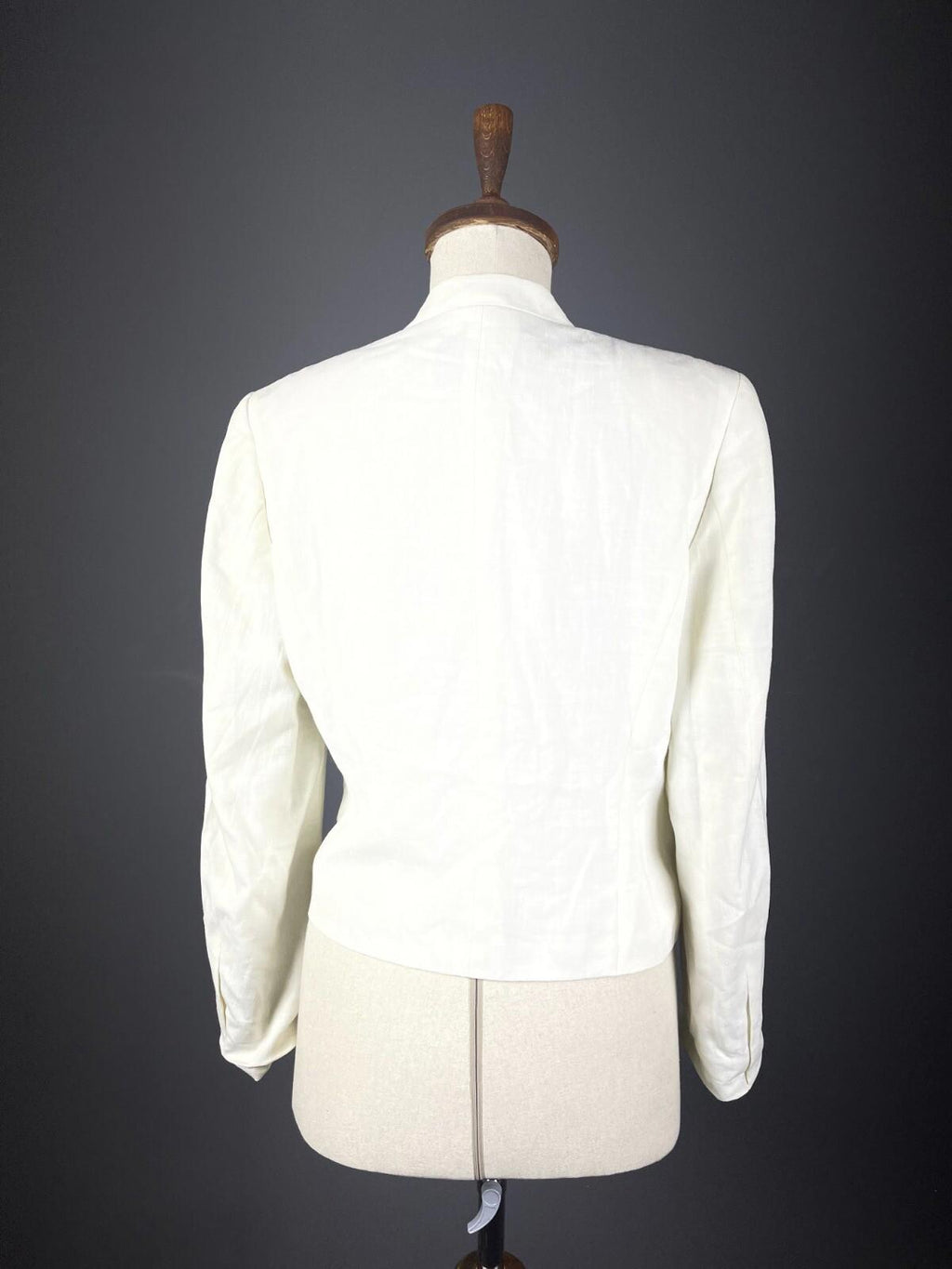 MONDI White Wool Double Breasted One Button Blazer Jacket – Size 38