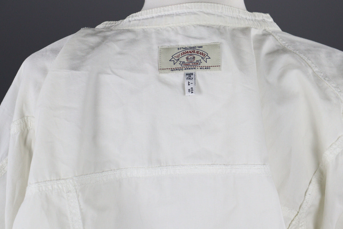 Armani Jeans Cropped Full Zip Bomber Jacket – Women's USA 10