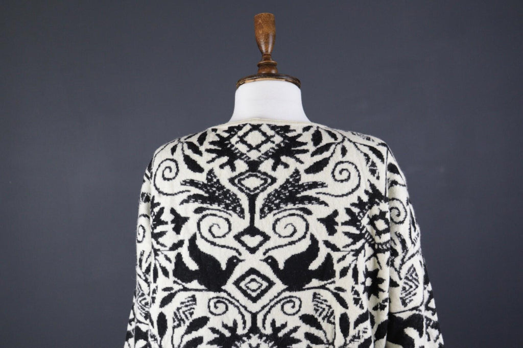 GUDRUN SJODEN Multicolor Floral Wool Long Sleeve Knit Sweater Dress – Size M