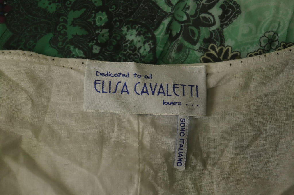 ELISA CAVALETTI SONO ITALIANO Multi Patchwork Floral Paisley Boho Dress – Size M