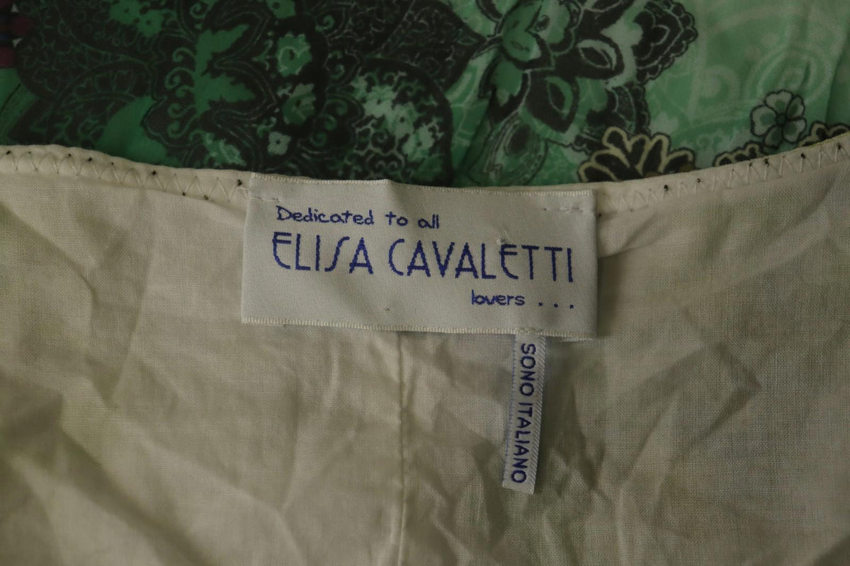 ELISA CAVALETTI SONO ITALIANO Multi Patchwork Floral Paisley Boho Dress – Size M