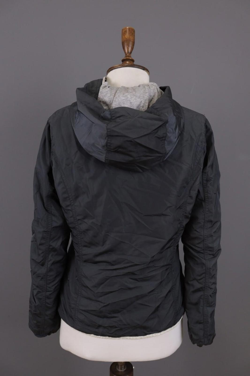 DUVETICA Blue Nylon Lightweight Hooded Full Zip Jacket – Size 46