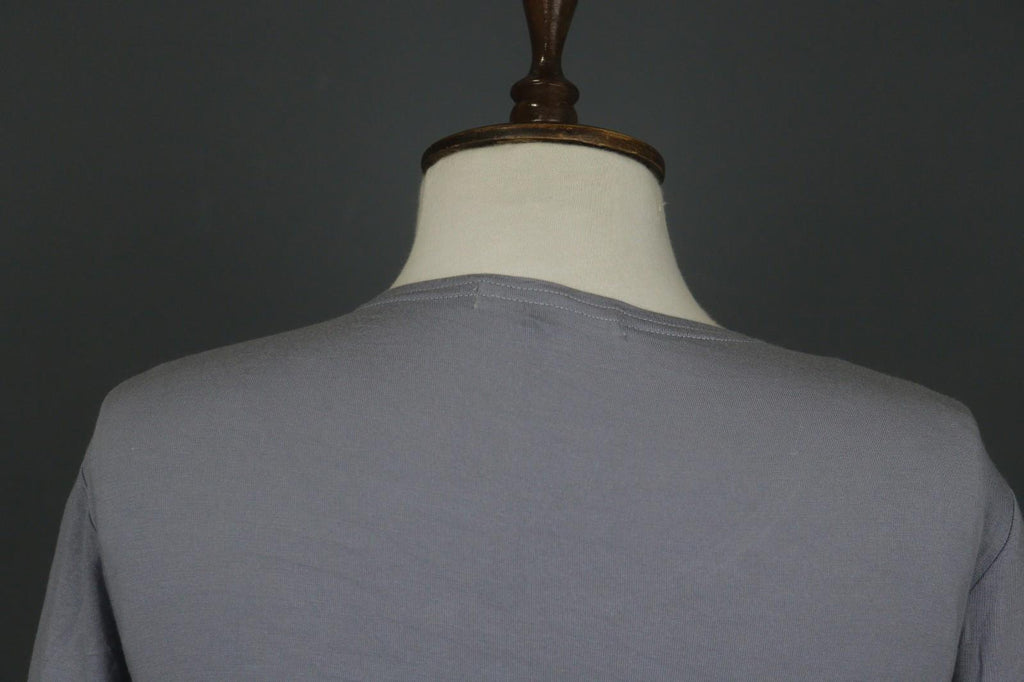 GUDRUN SJODEN Gray Modal Scoop Neck Long Sleeve Pullover Blouse Top – Size M