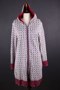 Deerberg by Oska Multicolor Full Zip Hooded Long Cardigan Sweater – Size L
