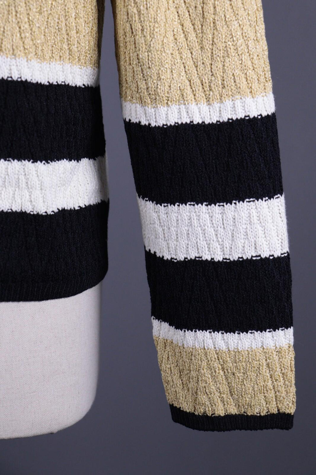ST. JOHN SPORT BY MARIE GRAY Multicolor Striped Wool Knit Sweater – Size L