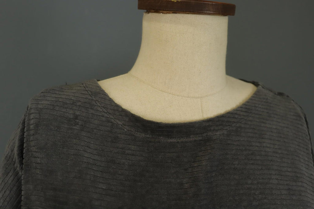 GUDRUN SJODEN Gray Cotton Long Sleeve Crew Neck Pullover Sweater – Size M
