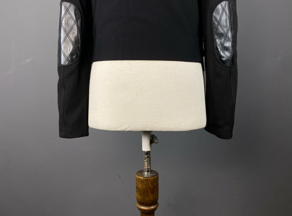 HIGH USE CLAIRE CAMPBELL Black Doubel Breast Biker Motorcycle Jacket – Size US14
