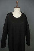 Barbara Speer Black Long Sleeve Round Neck Casual Pullover Shift Dress – Size L