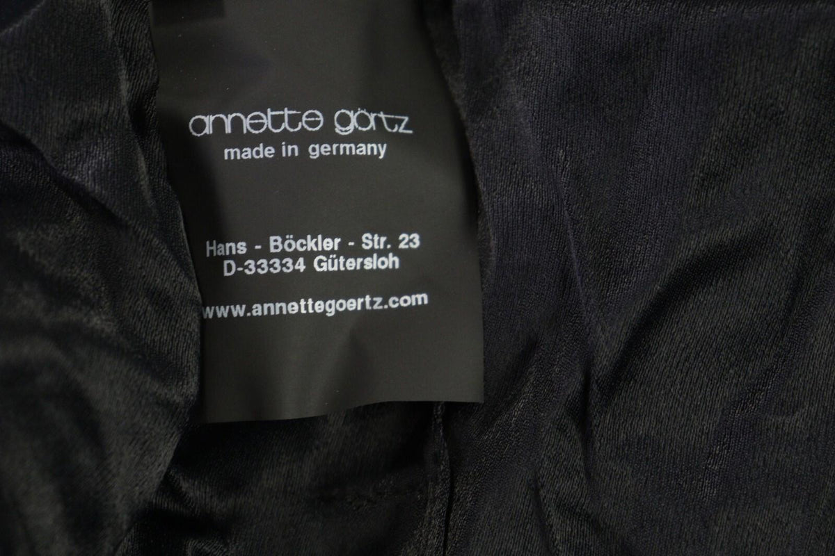 ANNETTE GORTZ Black Viscose Knee Length Sheath Dress – Size 40