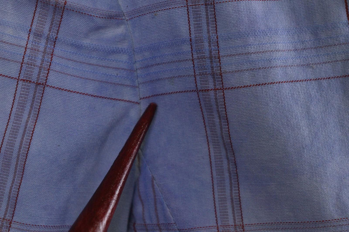 BNWT GALLIANO Blue Check Three Button Blazer Jacket – Size 26 / 40