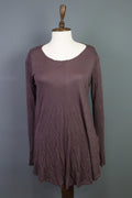 TRANSIT PAR SUCH Brown Button Back Long Sleeve Shirt Tunic – Size 2