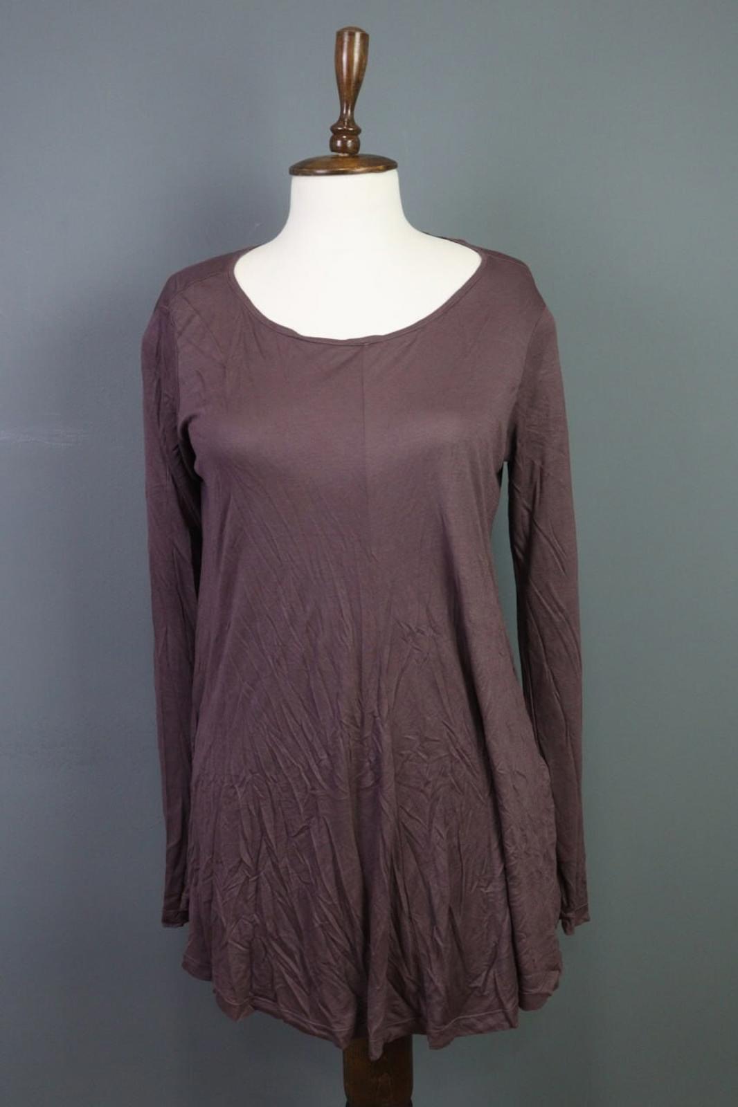 TRANSIT PAR SUCH Brown Button Back Long Sleeve Shirt Tunic – Size 2
