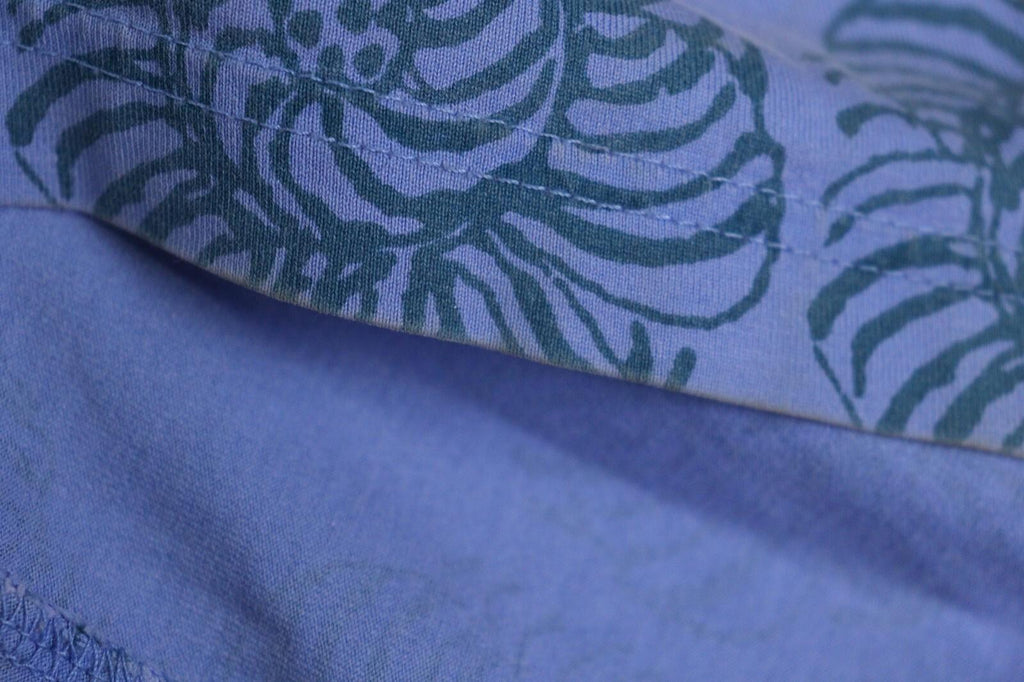 MARIMEKKO Blue Geometric Pattern Long Sleeve Long Maxi Dress – Size XL