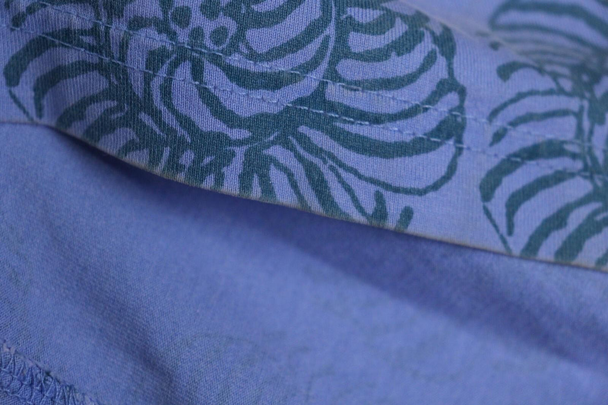 MARIMEKKO Blue Geometric Pattern Long Sleeve Long Maxi Dress – Size XL
