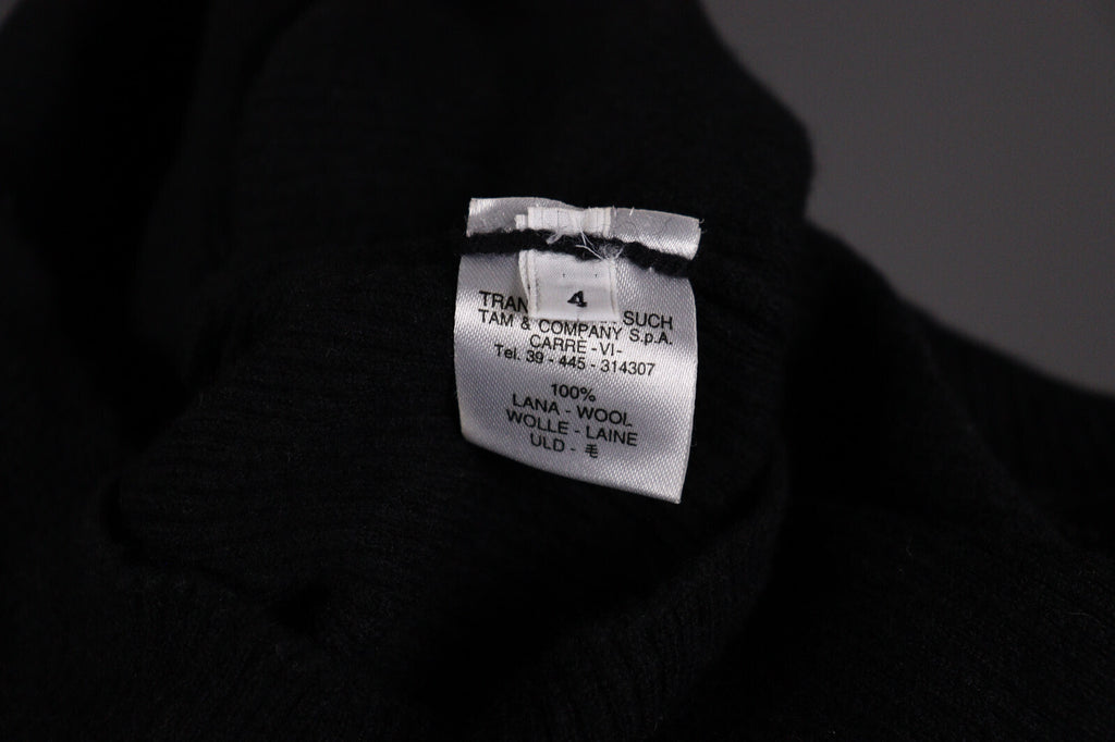 Transit Par Such 400 Wool Black Tigh Knit Sweater – Size 4