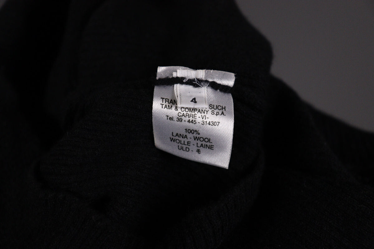 Transit Par Such 400 Wool Black Tigh Knit Sweater – Size 4