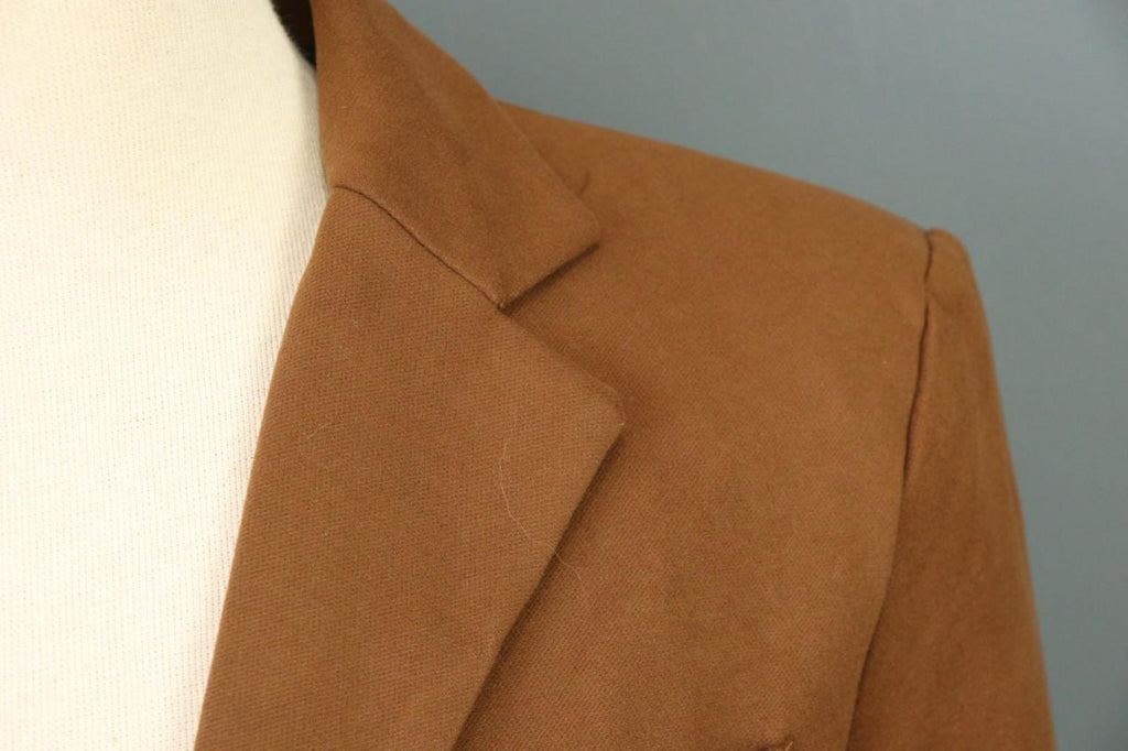 LBM Tan Cotton Tailored Fit Notch Lapel Single Breasted Blazer Jacket – Size 48R