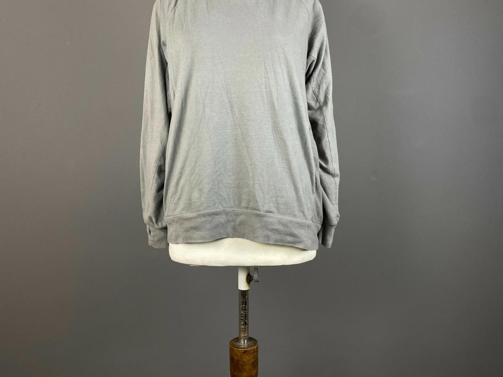 6397 Gray Cotton Long Sleeve Sweater – Women's S