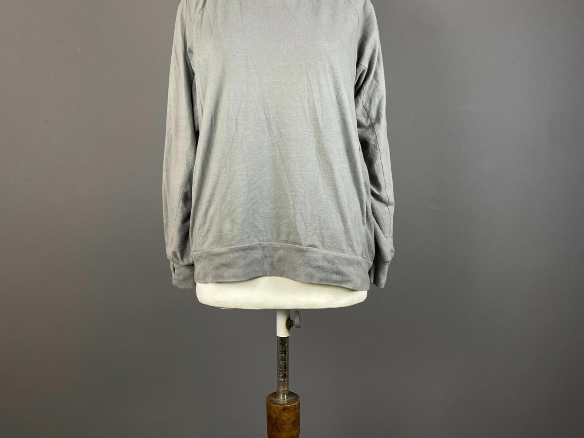 6397 Gray Cotton Long Sleeve Sweater – Women's S