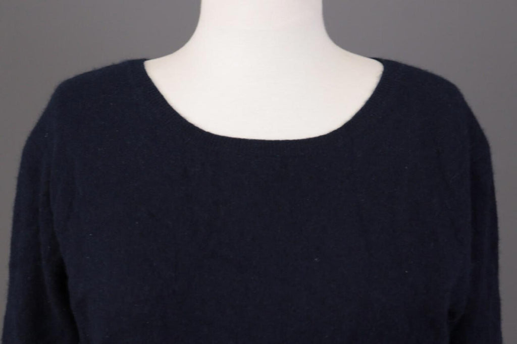SMINFINITY Blue 100% Cashmere Knit Oversized Sweater S