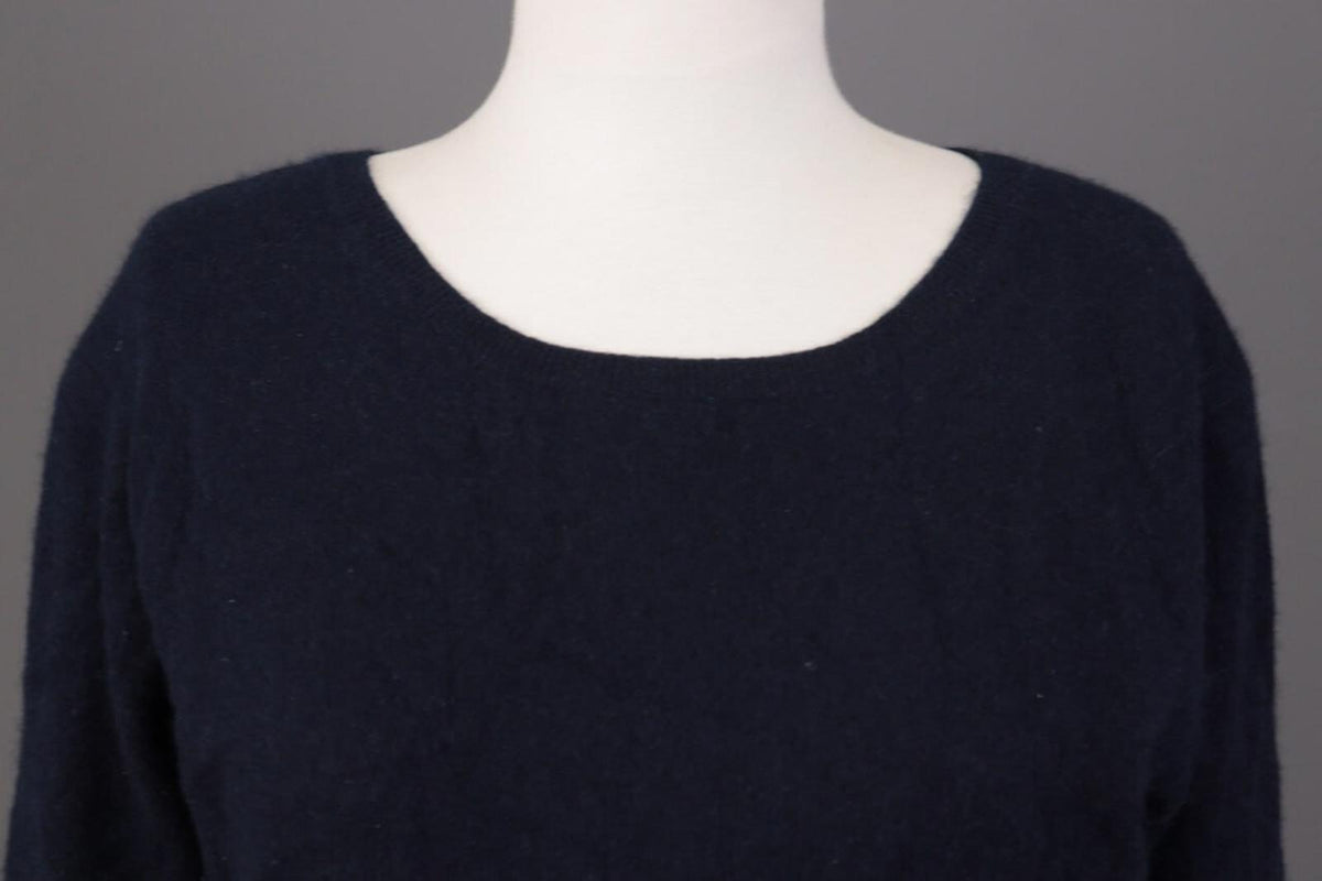 SMINFINITY Blue 100% Cashmere Knit Oversized Sweater S