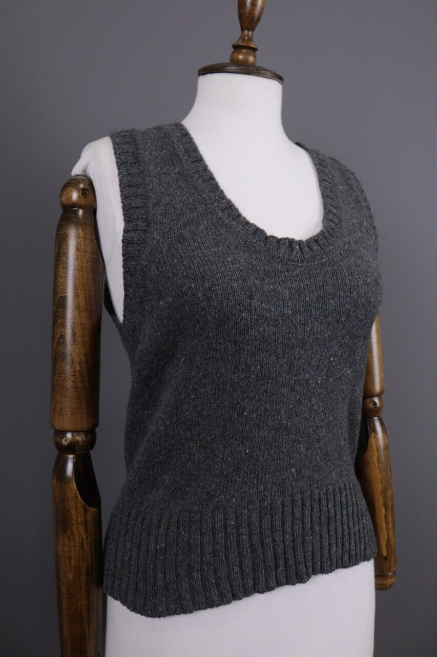 Margaret Howell MHL Japan Gray Knitted Wool Vest – Size 2 / S