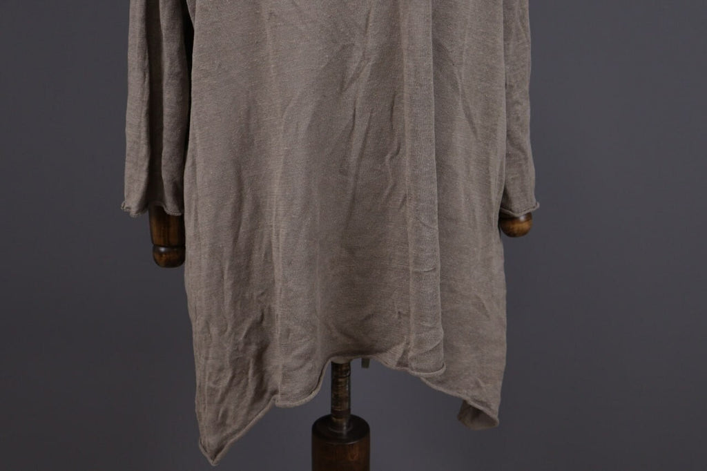 Gudrun Sjoden Brown Linen Lagenlook Long Sleeve Relaxed A-Line Dress – Size L