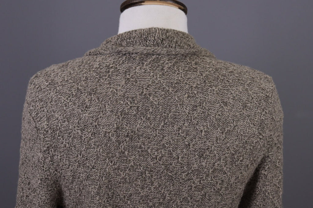 Used Lauren Ralph Lauren Brown Knitted Belted Coat Jacket – Size XS