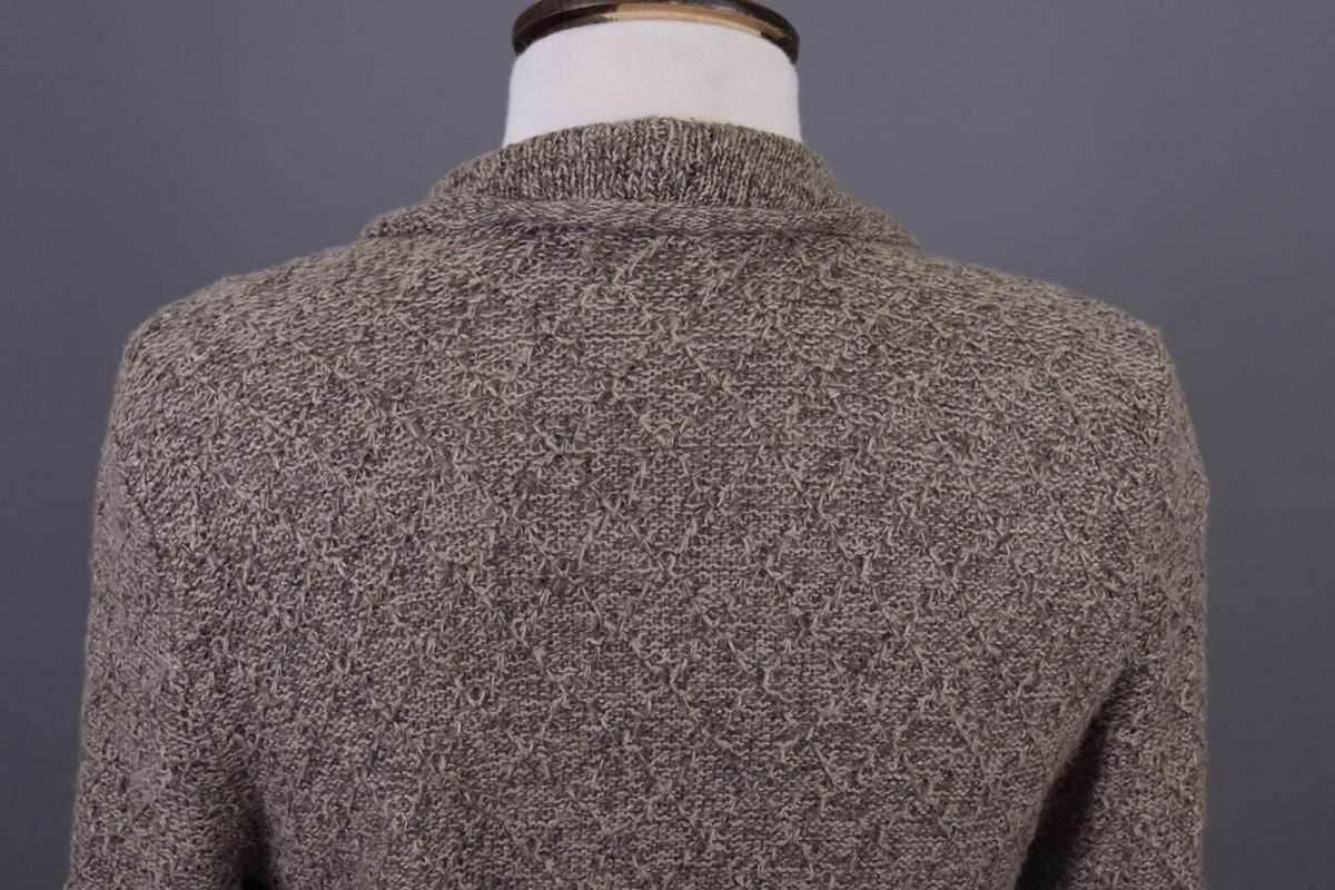Used Lauren Ralph Lauren Brown Knitted Belted Coat Jacket – Size XS