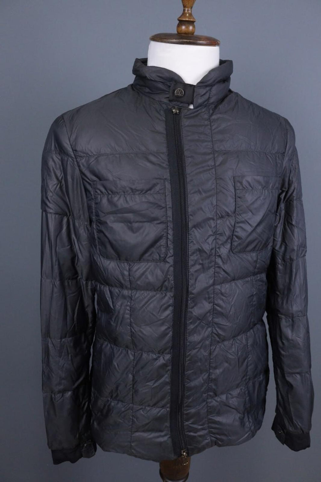 PEUTEREY Gray Padded Full Zip Quilted Goose Down Jacket – Size 50