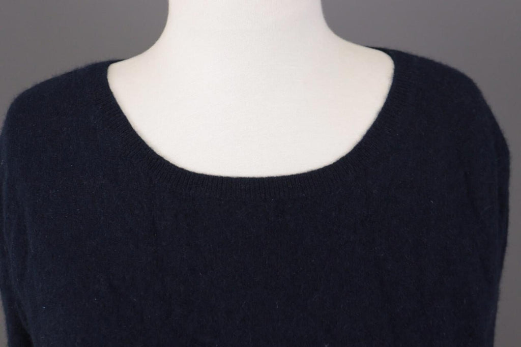 SMINFINITY Blue 100% Cashmere Knit Oversized Sweater S