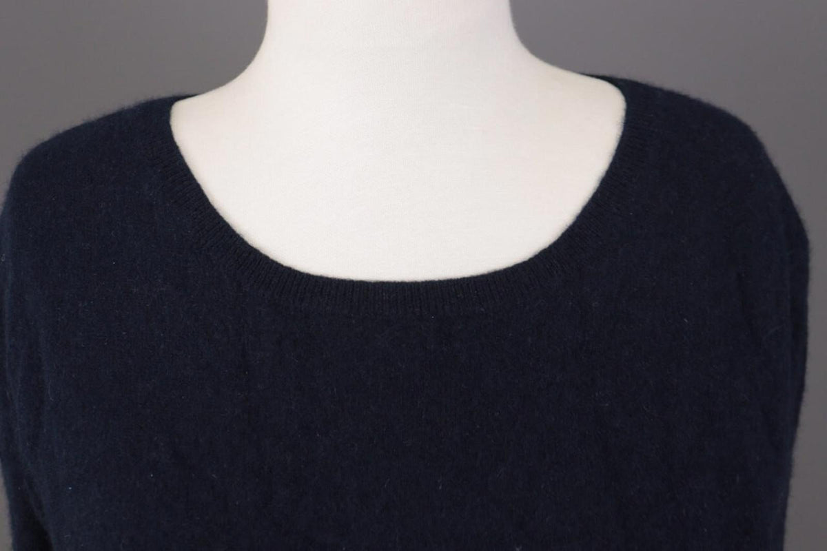 SMINFINITY Blue 100% Cashmere Knit Oversized Sweater S