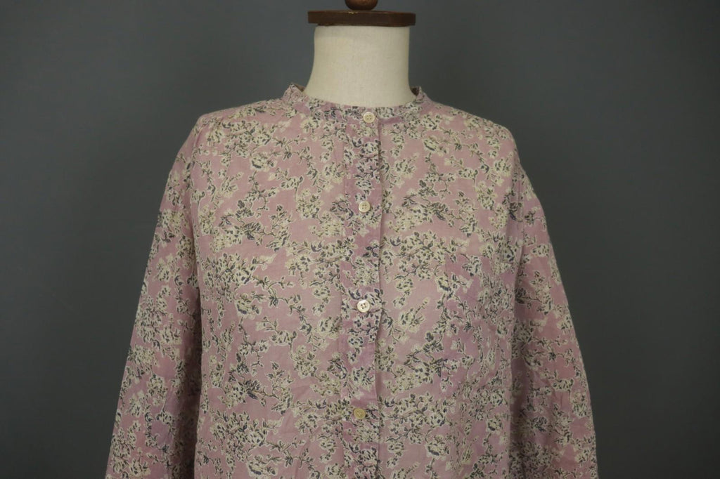 ISABEL ÉTOILE MARANT Multi Floral Long Sleeve Button Front Shirt Top – Size 38