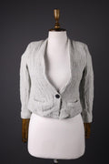 ISABEL MARANT ETOILE Gray Wool Tweed One Button Blazer Jacket – Size 40